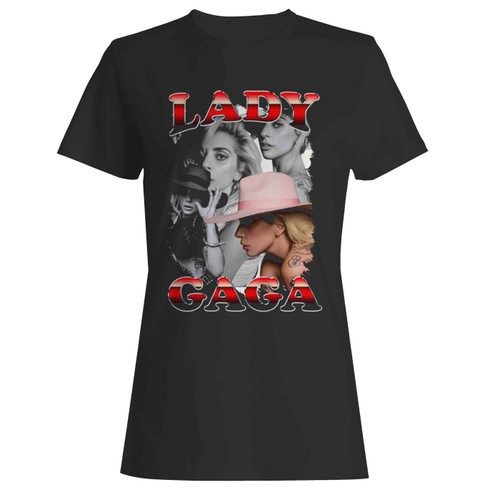 Lady Gaga Pop Music R&b Hip Hop Vintage Bootleg Retro Women's T-Shirt Tee