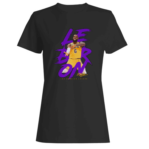 Lebron James La Lakers Women's T-Shirt Tee