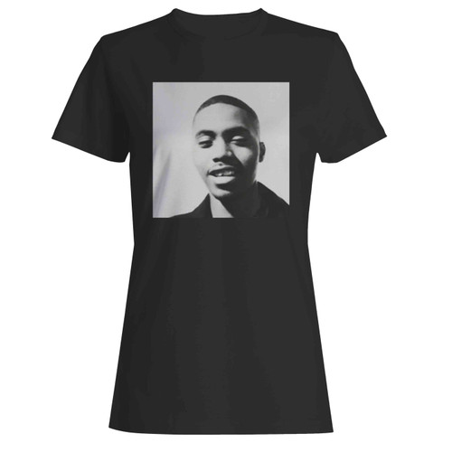 Nas Rapper Hip Hop Rapper Old School Rap Gangsta Rap Women's T-Shirt Tee