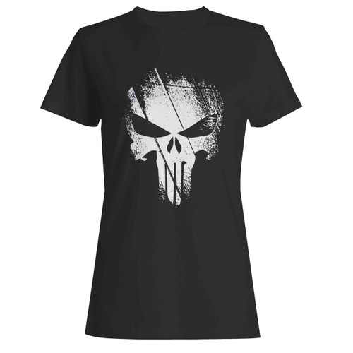 Punish Jon Bernthal Skull Logo Women's T-Shirt Tee