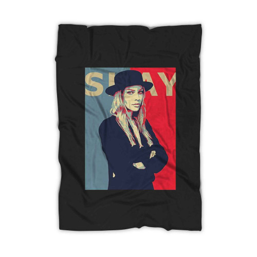 Leslie Shay From Chicago Fire Blanket