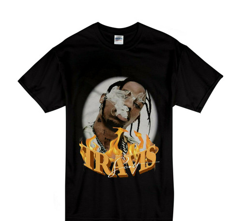 Traviss Scott Hip Hop Man's T-Shirt Tee Traviss Scott Hip Hop Man's T-Shirt Tee