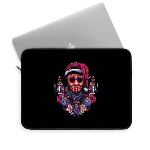 Jason Voorhees In Holiday Friday The 13Th Laptop Sleeve
