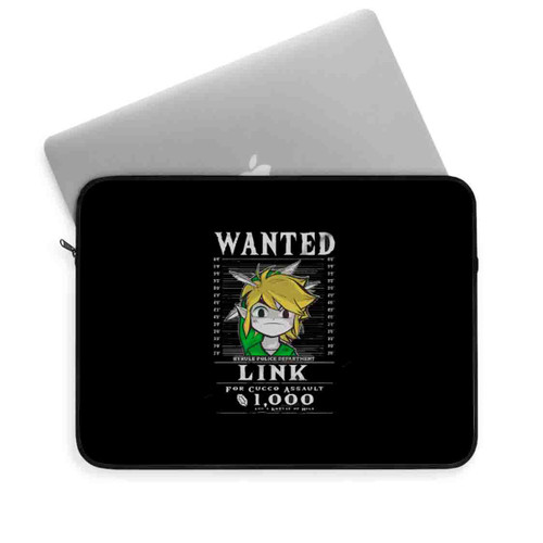 Legend Of Zelda Wanted Link Hyrule Police Department Laptop Sleeve