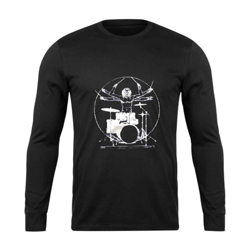 Da Vinci Drums Long Sleeve T-Shirt Tee