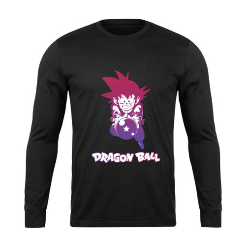 Funny Cute Young Goku Dragon Ball Long Sleeve T-Shirt Tee