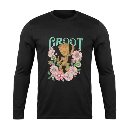 Groot Floral Dance Guardians Of The Galaxy Long Sleeve T-Shirt Tee