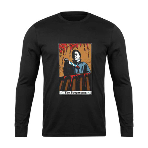 Michael Myers The Boogeyman Tarot Friday The 13Th Long Sleeve T-Shirt Tee