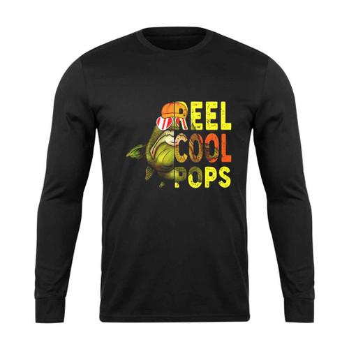 Reel Cool Pops Funny Fishing Long Sleeve T-Shirt Tee
