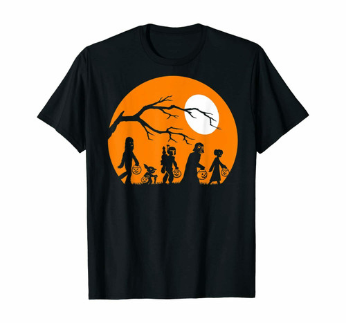 Star Wars Trick Or Treat Halloween Silhouette Man's T-Shirt Tee