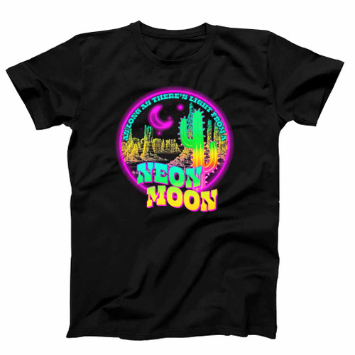 As Long As There Light From A Neon Moon Mens T-Shirt Tee