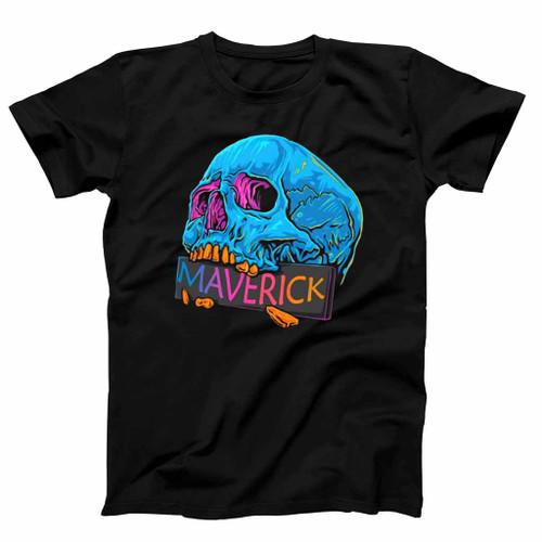 Cool Skull Maverick Mens T-Shirt Tee