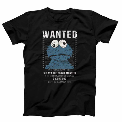 Wanted Cookie Monster Mens T-Shirt Tee