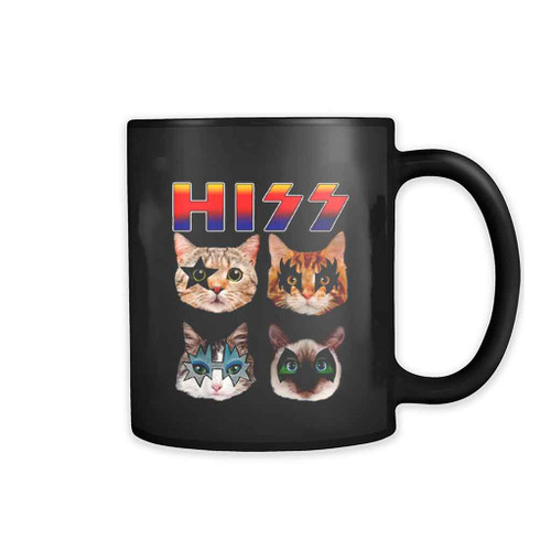 Funny Cat Hiss Rock And Roll For Cat Lover Mug