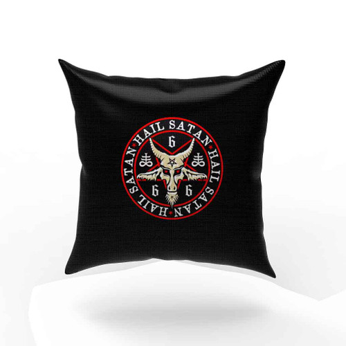 Hail Satan Baphomet In Occult Inverted Pentagram Pillow Case Cover Hail Satan Baphomet In Occult Inverted Pentagram Pillow Case Cover