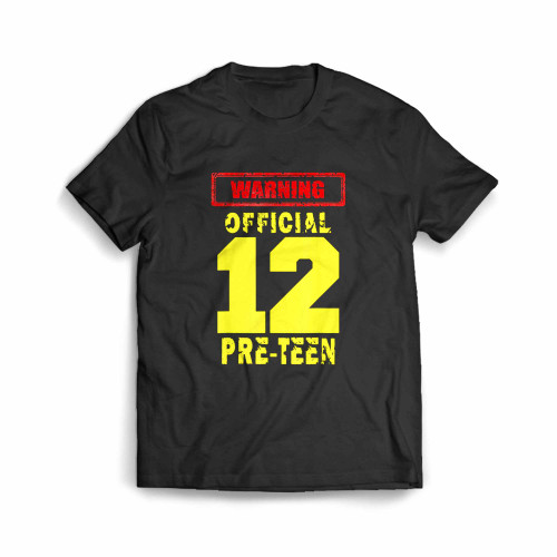 12Th Birthday 12Yrs Warning Men's T-Shirt