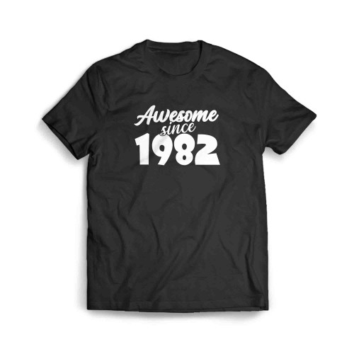 40Th Birthday Awesome Since 1982 Forty Birthday Vintage Men's T-Shirt