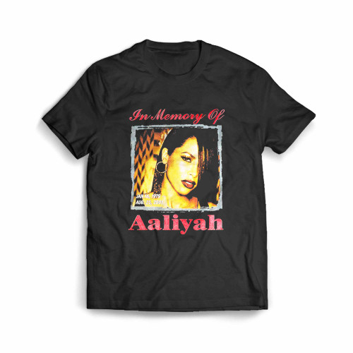 Aaliyah In Loving Memory Vintage Pop One In A Million Men's T-Shirt
