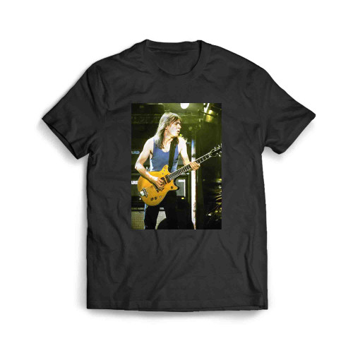 Acdc Malcolm Young Rocking The Stage Men's T-Shirt