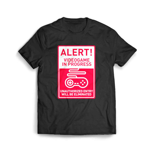 Alert Videogames In Progress Men's T-Shirt