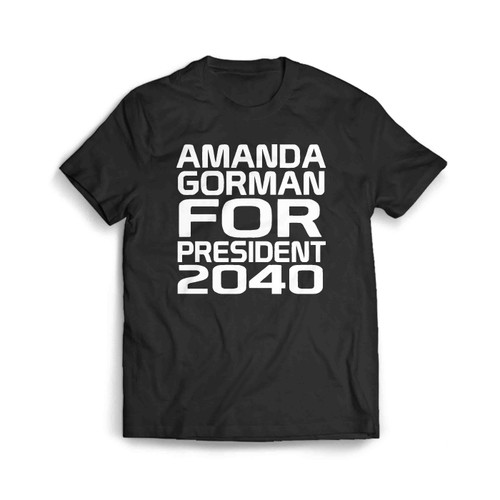 Amanda Gorman For President Black Men's T-Shirt