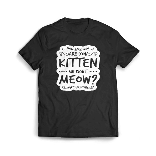 Are-You-Kitten-Me-Right-Meowm-Kitten-Me-Right-Meow Men's T-Shirt