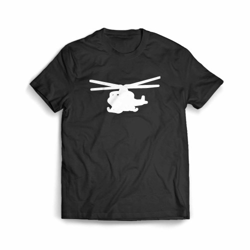 Army Helicopter Silhouette Men's T-Shirt