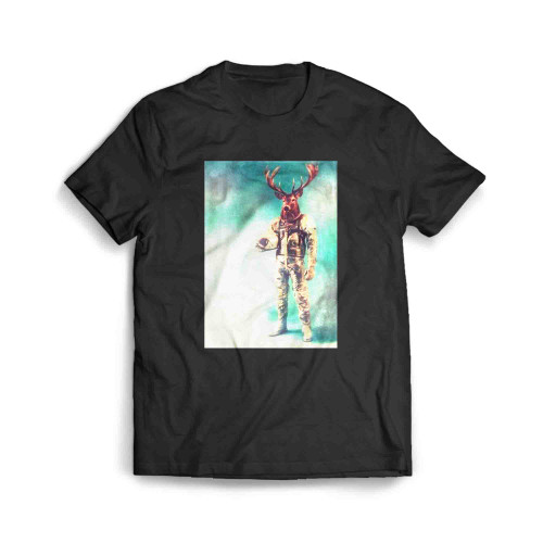 Astronaut Deer Reindeer Men's T-Shirt