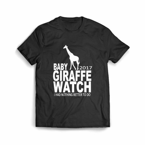 Baby Giraffe 2017 Watch Animal Adventure Park Men's T-Shirt