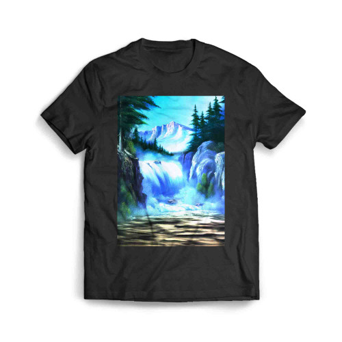 Bob Ross Spectacular Waterfall Men's T-Shirt