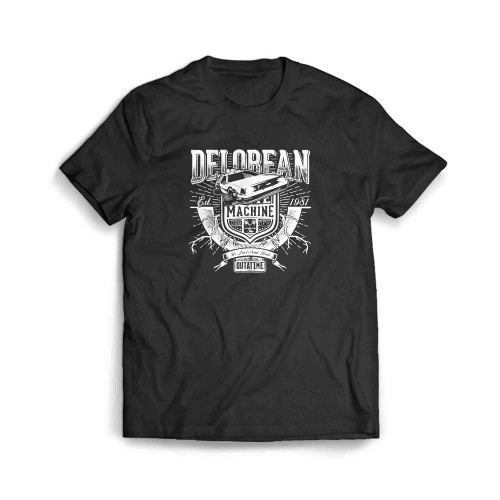 Delorean Dmc Time Machine Outatime Men's T-Shirt
