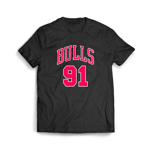 Dennis Rodman Bulls 91 Men's T-Shirt