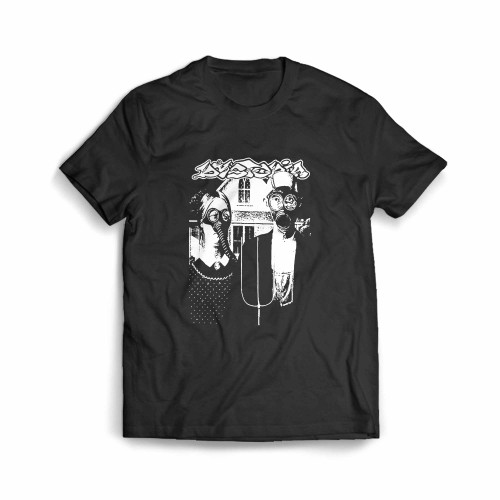 Dystopia Band Gas Mask Music Band Funny Black Vintage Men's T-Shirt