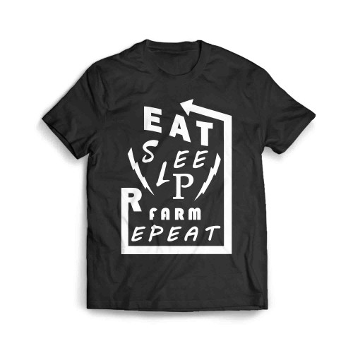 Eat Sleep Farm Repeat 5 Men's T-Shirt