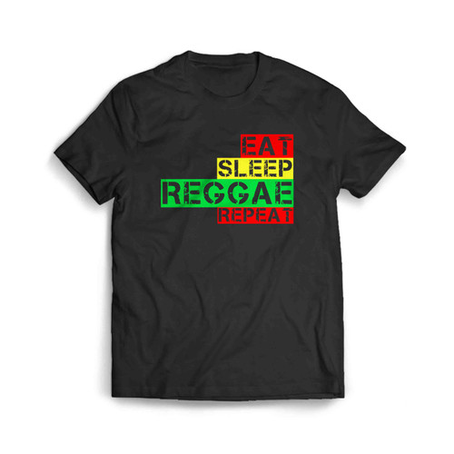 Eat Sleep Reggae Repeat Men's T-Shirt