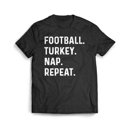 Football Turkey Nap Repeat Men's T-Shirt