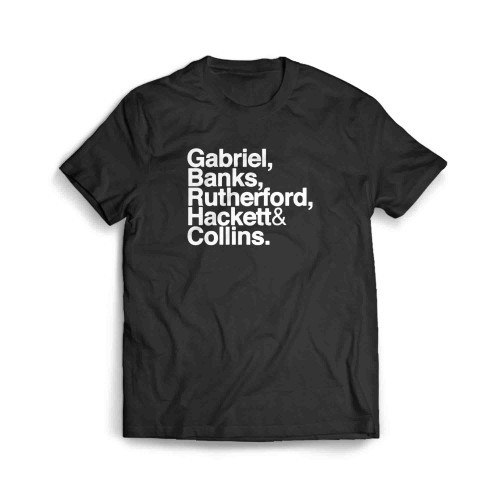Genesis Gabriel Banks Rutherford Hackett Collins Men's T-Shirt