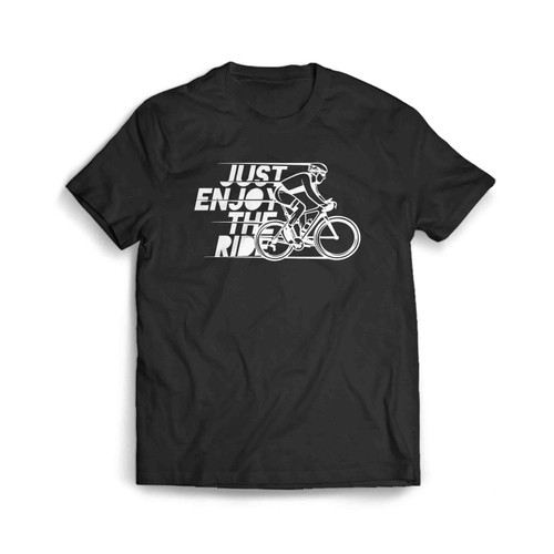 Hand Drawn Bicycle And Quotes Men's T-Shirt