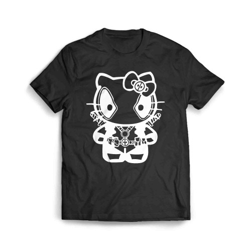 Hello Kitty Superheroes Deadpool Men's T-Shirt