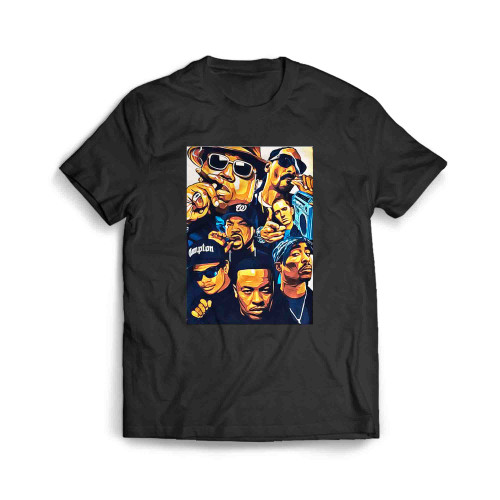 Hip Hop Legends All Together Tupac Shakur Men's T-Shirt