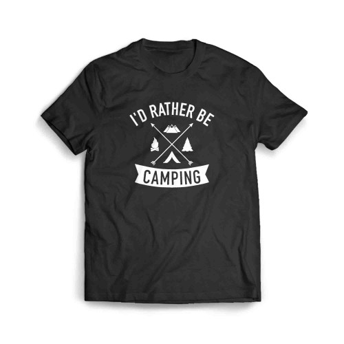 I'D Rather Be Camping Vertical Men's T-Shirt