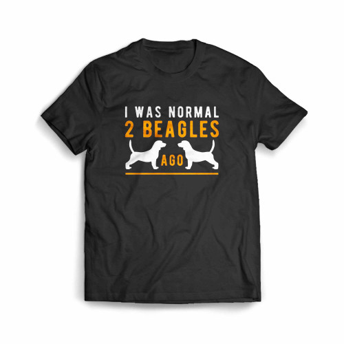I Was Normal 2 Beagle Ago Men's T-Shirt