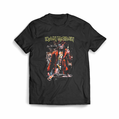 Iron Maiden Stranger Sepia Rock Band Men's T-Shirt