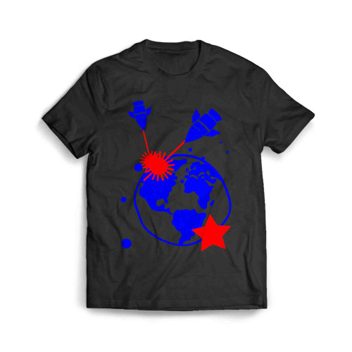 Jewish Space Laser Blue Red Men's T-Shirt