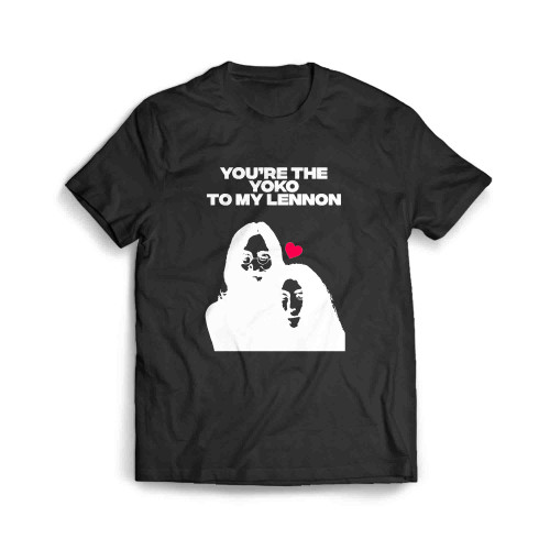 John Lennon Yoko Ono Valentines Rock And Roll Men's T-Shirt