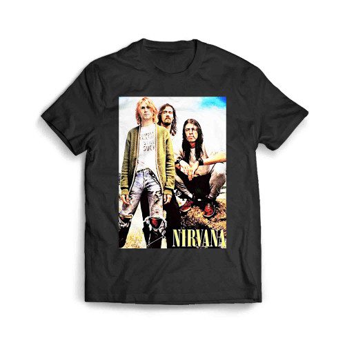 Kurt Cobain Nirvana Band Grunge Men's T-Shirt