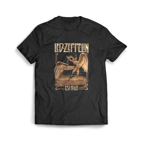 Led Zeppelin Swan Song Logo Rock Men's T-Shirt