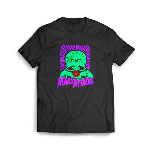 Mars Attacks Movie Ufo Alien Green Men's T-Shirt