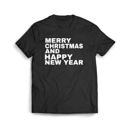 Merry Christmas And Happy New Year Men's T-Shirt