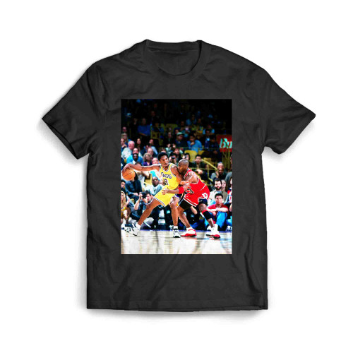 Michael Jordan Guarding Kobe Bryant Men's T-Shirt